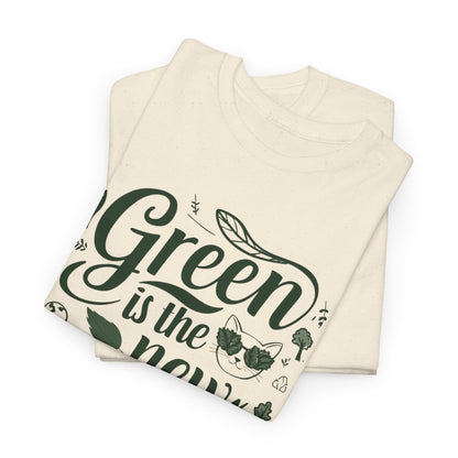 Green Is The New Cool Cotton Crew Neck Tshirt