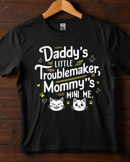 Daddy Little Troublemaker Toddler Cotton T-Shirts