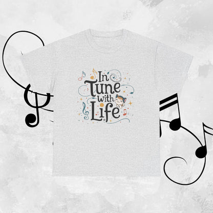 In Tune With Life Cotton T-Shirt