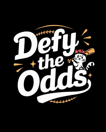 Defy The Odds Baseball Crew Neck Tee