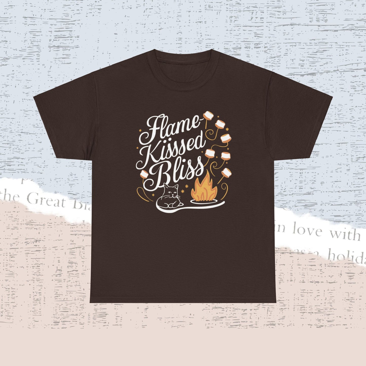 Flames Kiss Bliss Cotton Tshirt