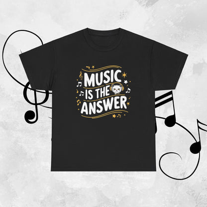 Music Is The Answer Cotton T-Shirt