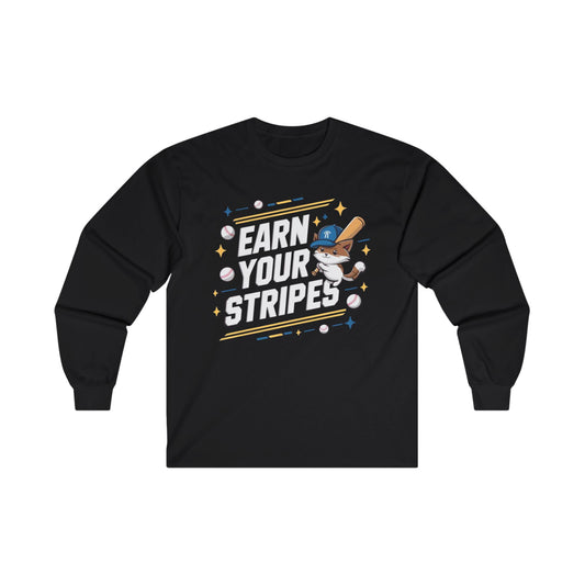 Earn Your Stripe Cotton Long Sleeve Tshirt