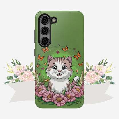 Green Mewsic Tough Case