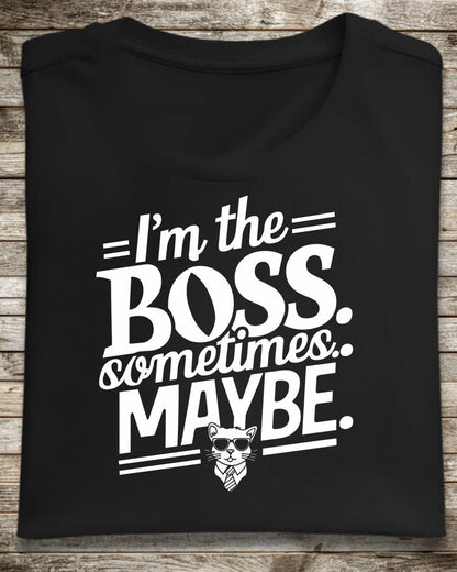 I am Boss Sometime I May Be Cotton Men Tshirt