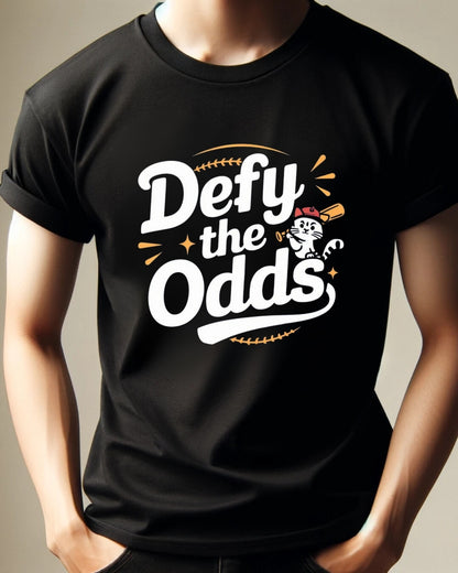 Defy The Odds Baseball Crew Neck Tee