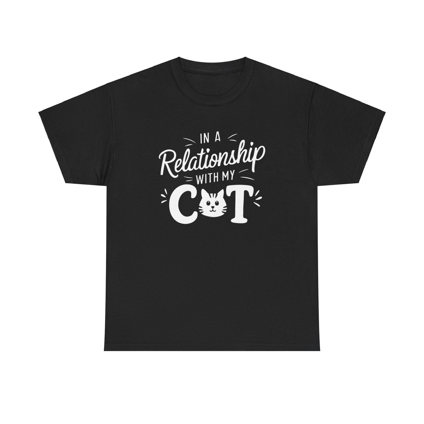 In a Relationship with Cat Cotton Tee