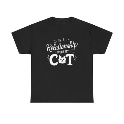 In a Relationship with Cat Cotton Tee