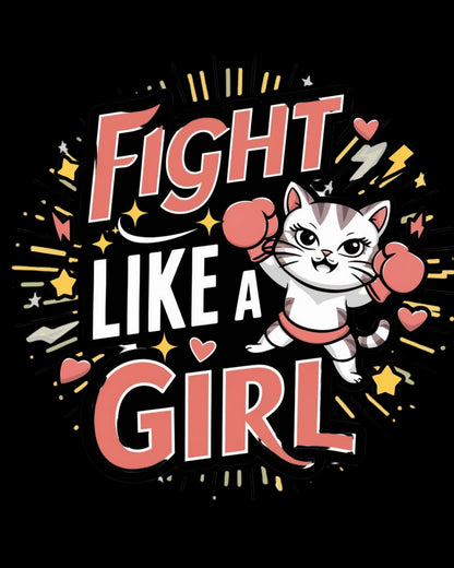 Fight Like Girl Toddler Cotton T-Shirts