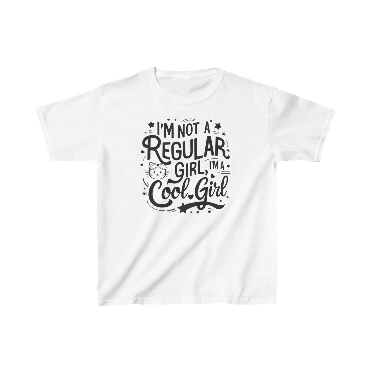 I am Not Regular Girl I am Cool Girls Heavy Cotton Kids T-Shirt