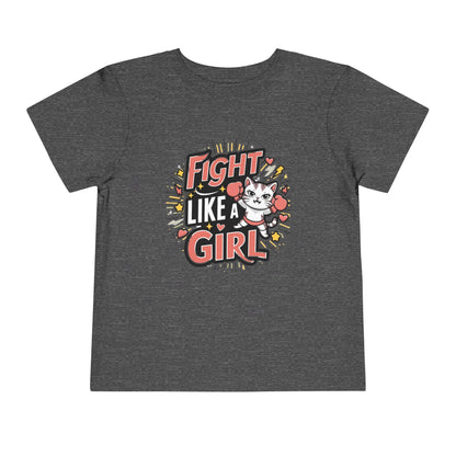 Fight Like Girl Toddler Cotton T-Shirts