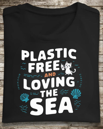 Plastic Free Loving Sea Cotton T-Shirt