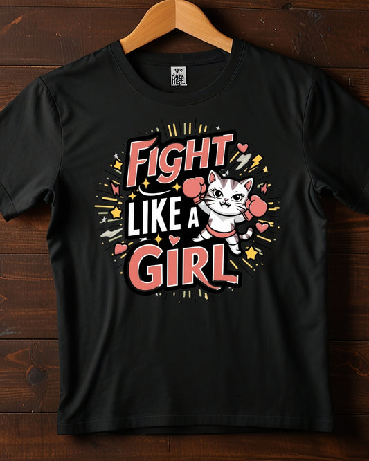 Fight Like Girl Toddler Cotton T-Shirts