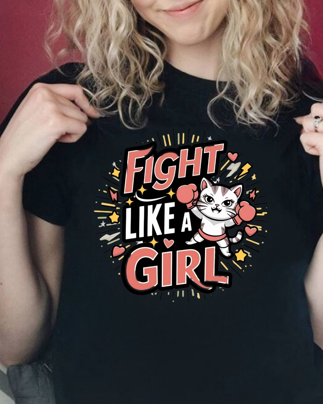 Fight Like Girl Toddler Cotton T-Shirts