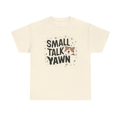 Small Talk Yawn Cotton Cat T-Shirt