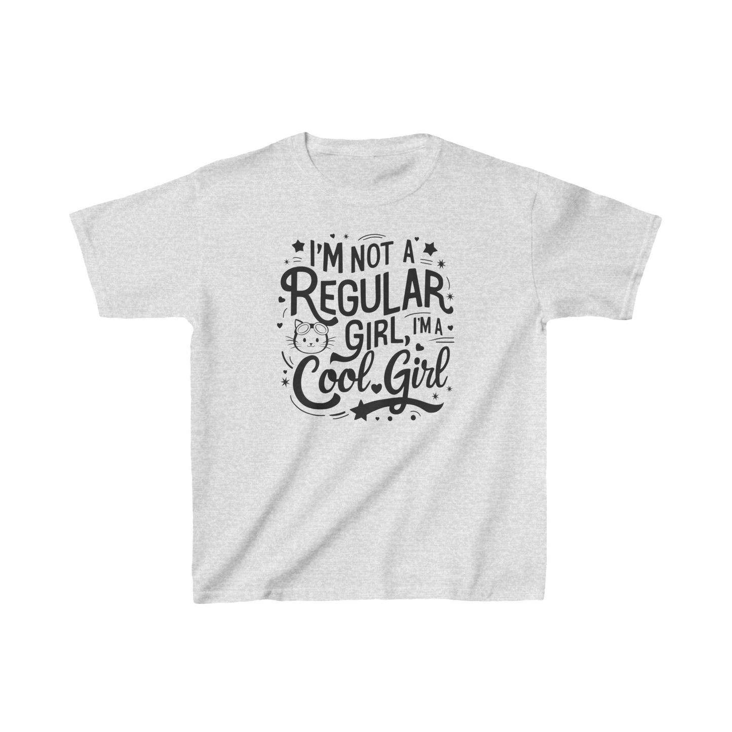 I am Not Regular Girl I am Cool Girls Heavy Cotton Kids T-Shirt