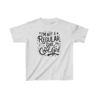 I am Not Regular Girl I am Cool Girls Heavy Cotton Kids T-Shirt