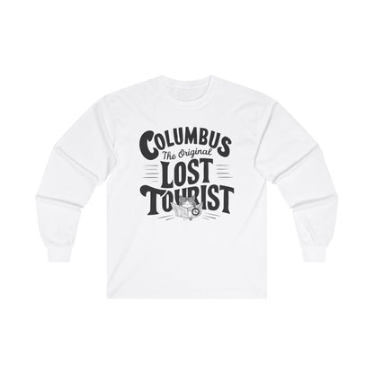 Columbus The Original Lost Tourist Cotton Long Sleeve Tshirt