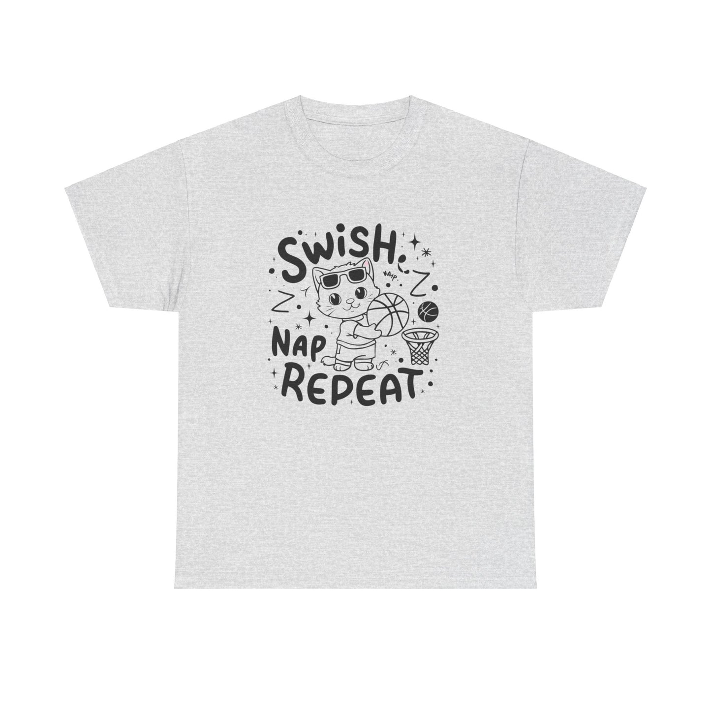 Swish Nap Repeat Basketball Cotton Tee