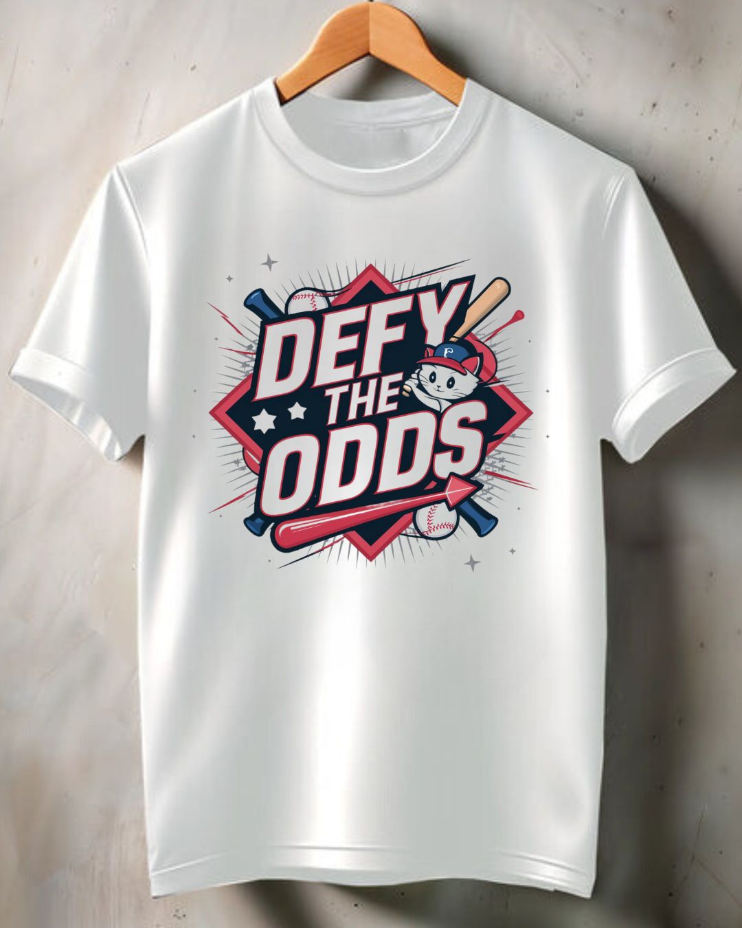 Defy The Odds Cotton Men Tshirt