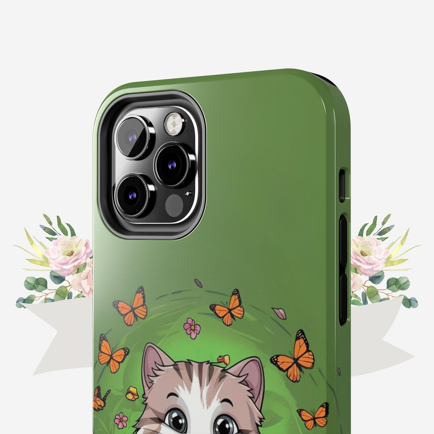 Green Mewsic Tough Case