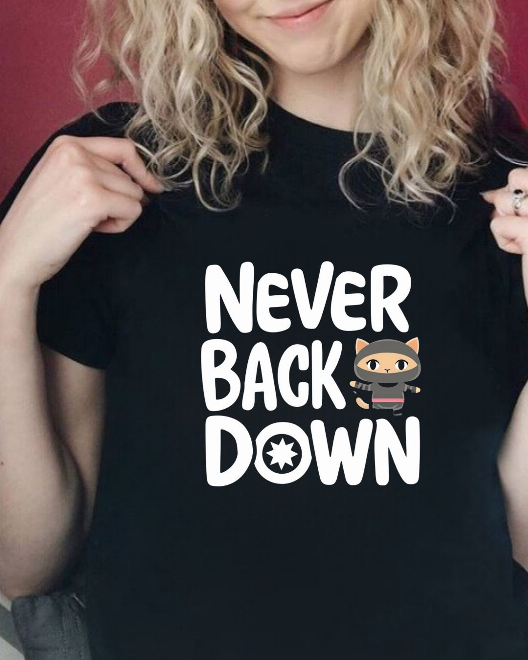 Never Back Down Toddler Cotton Kids T-Shirts