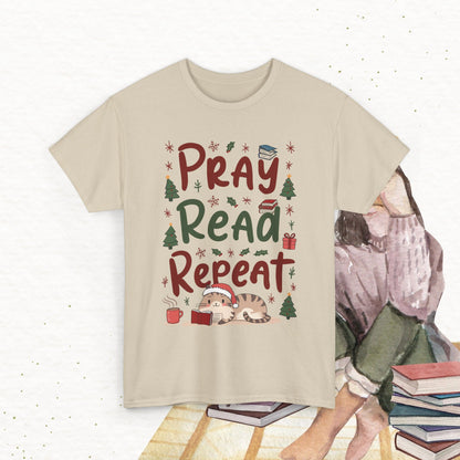 Pray Read Repeat Cotton Tshirts