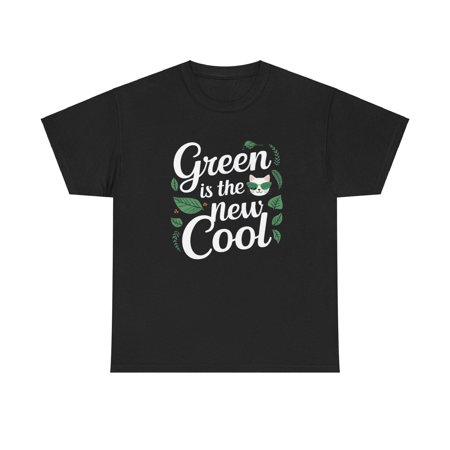 Green Is The New Cool Cotton Tshirts