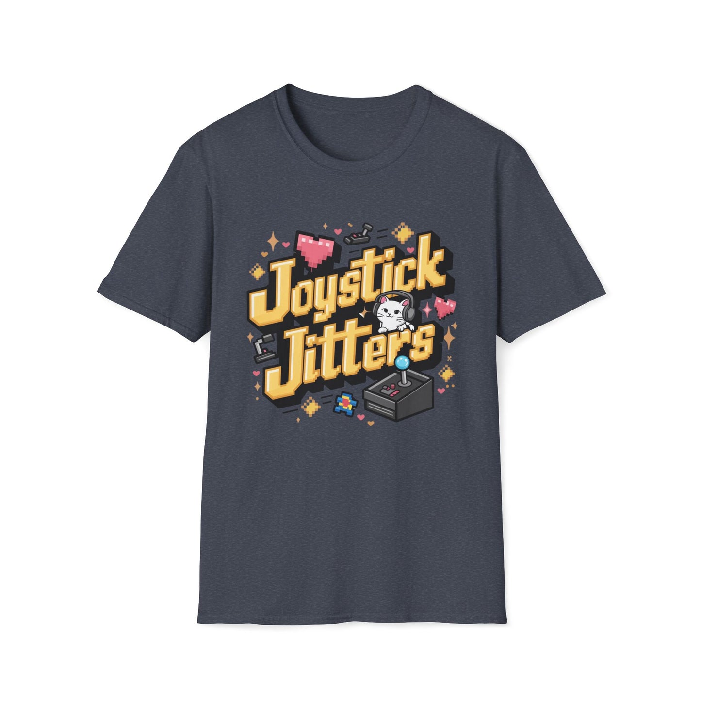 Joystick Jitters Cotton Crew Neck Men Tshirt