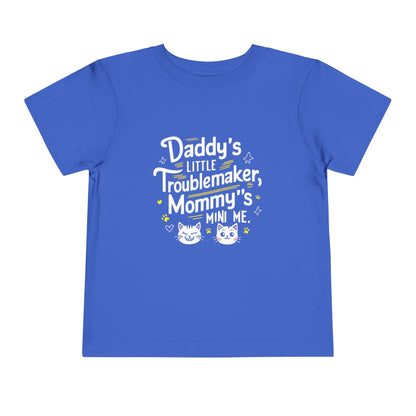 Daddy Little Troublemaker Toddler Cotton T-Shirts