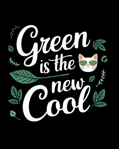 Green Is The New Cool Nature Cotton Tee