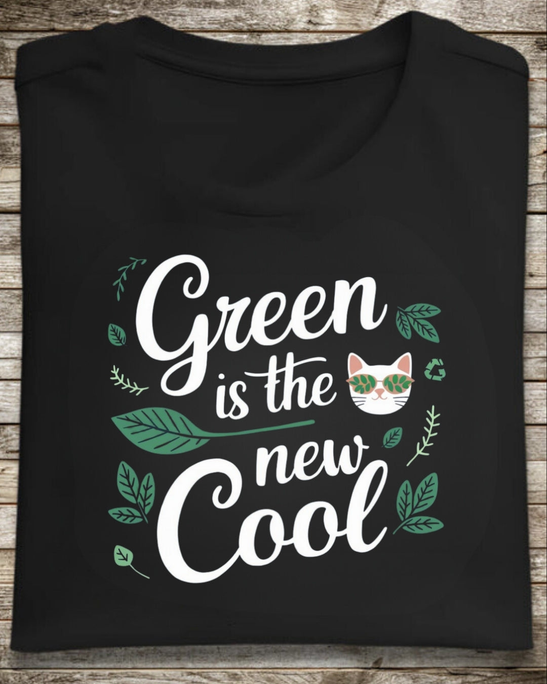 Green Is The New Cool Nature Cotton Tee