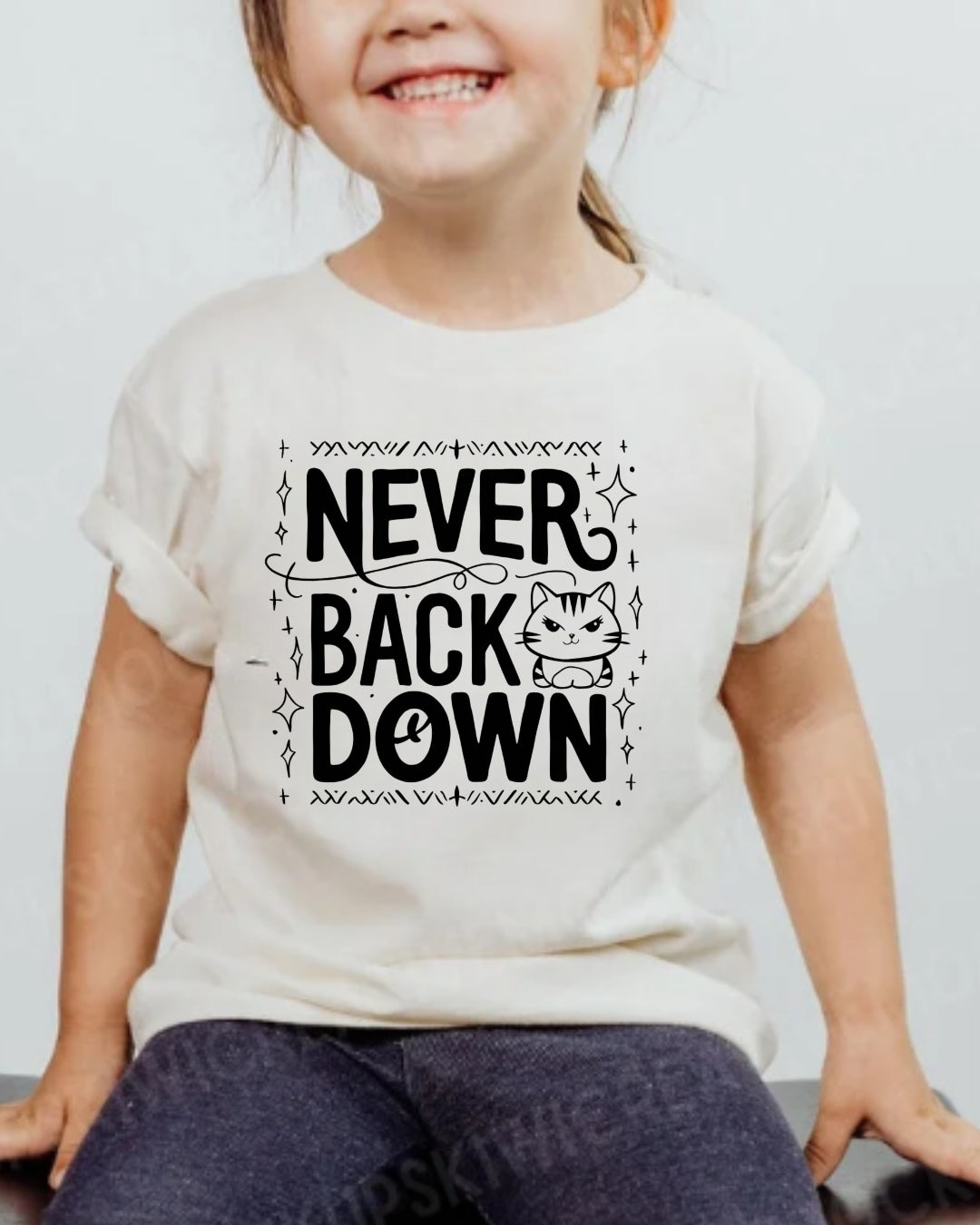 Never Back Down Infant  Cotton T-Shirt