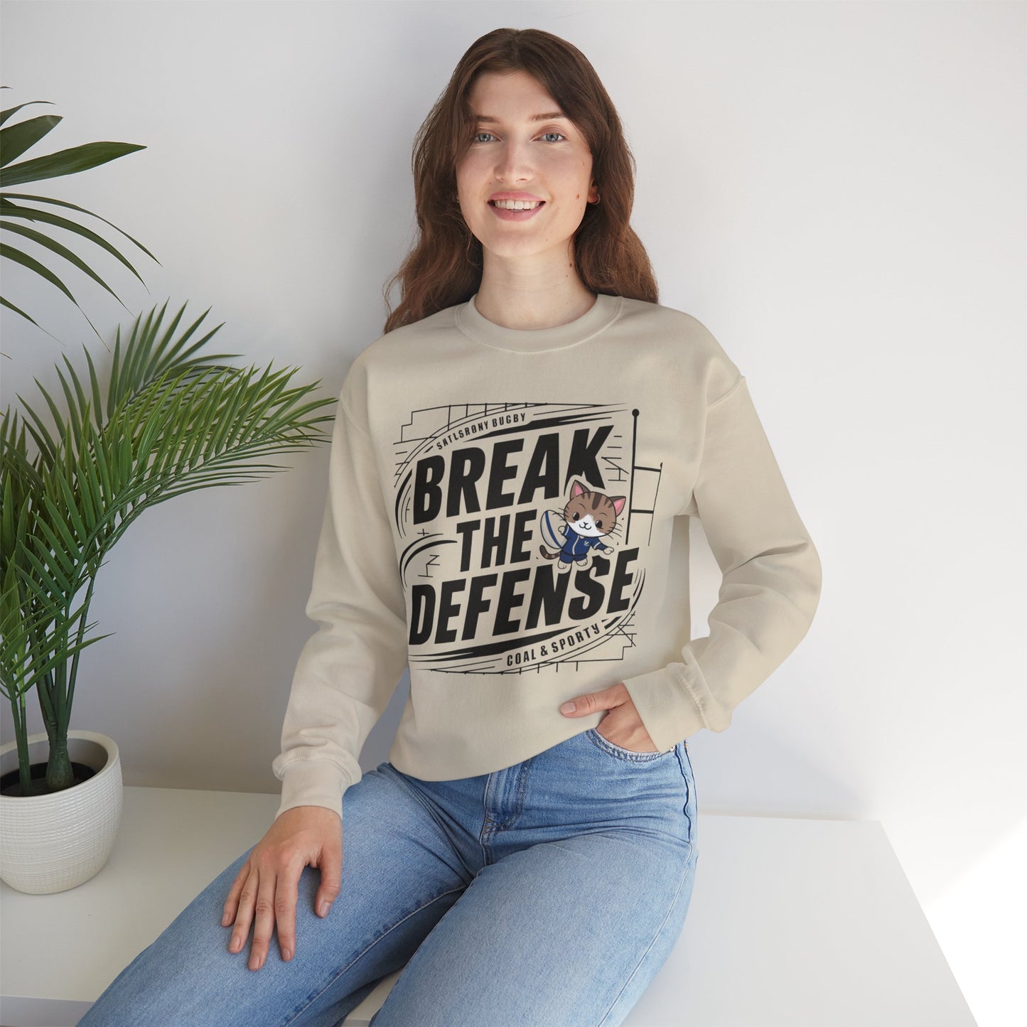 Break The Defence Ultra Cotton Crewneck Sweatshirts