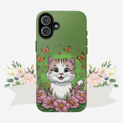 Green Mewsic Tough Case