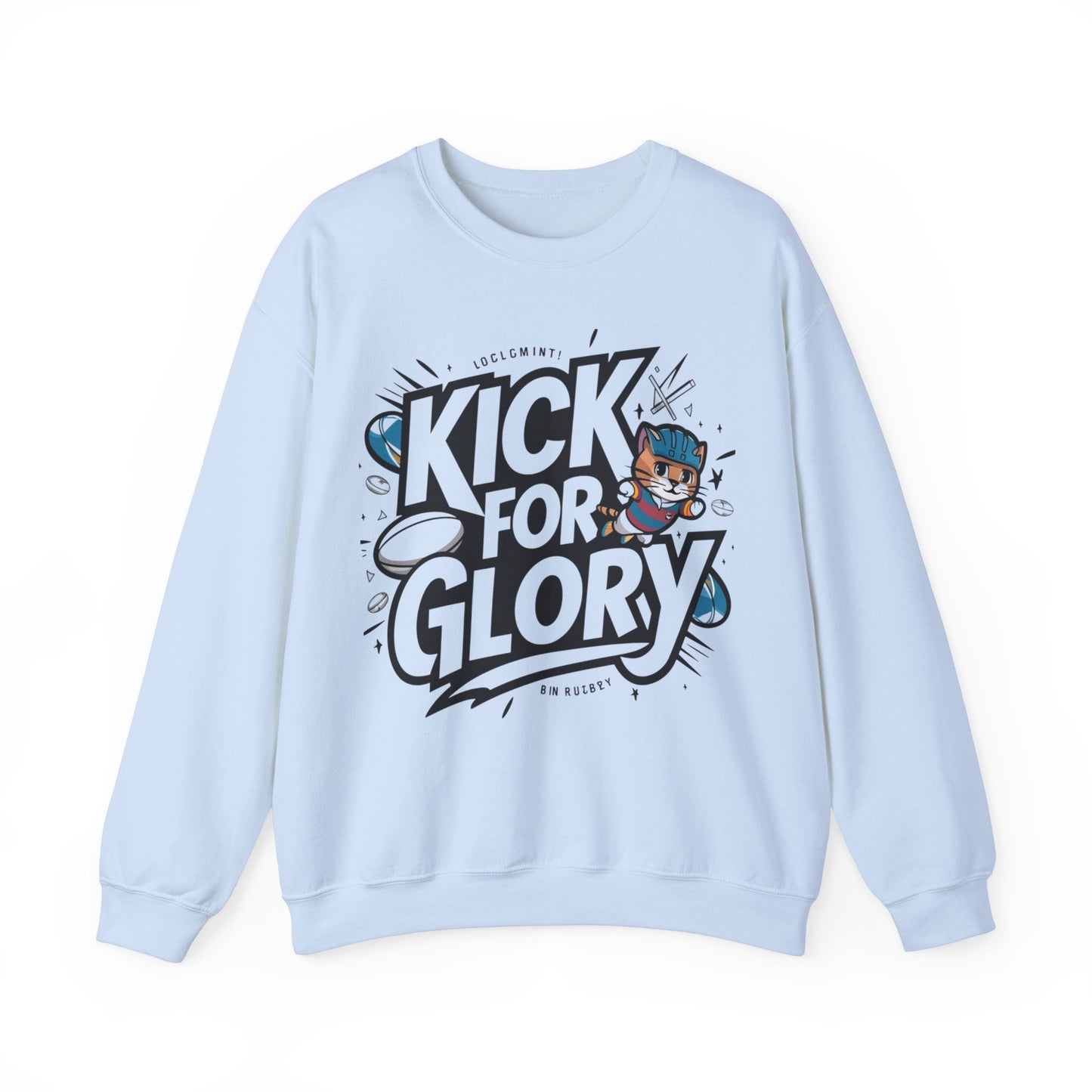 Kick For Glory Heavy Unisex Cotton Crewneck Sweatshirt