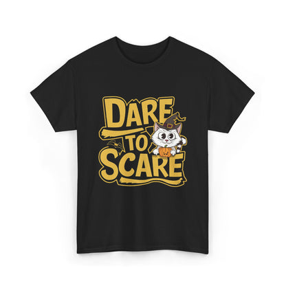 Dare To Scare Unisex Funny Cat T-Shirts