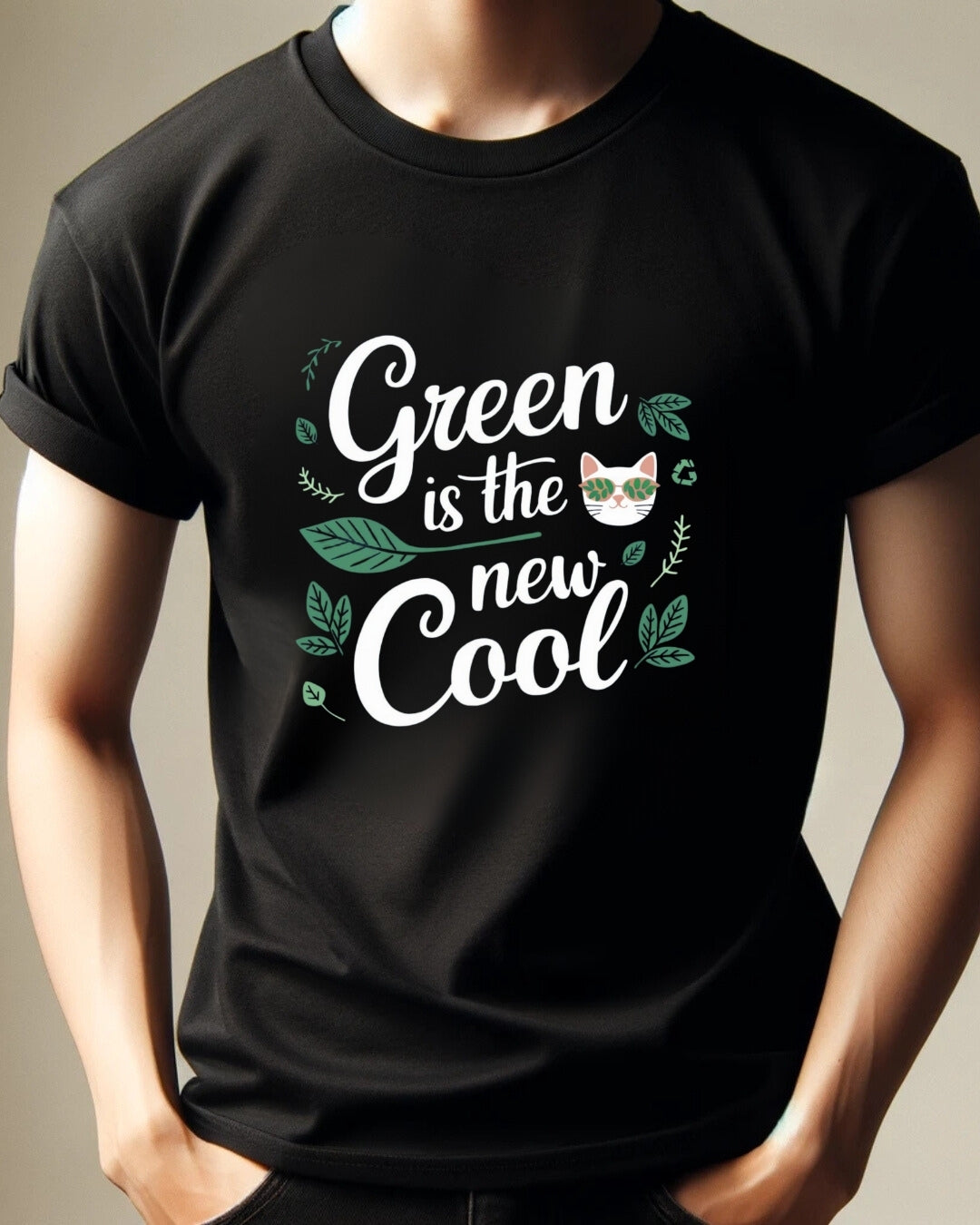 Green Is The New Cool Nature Cotton Tee