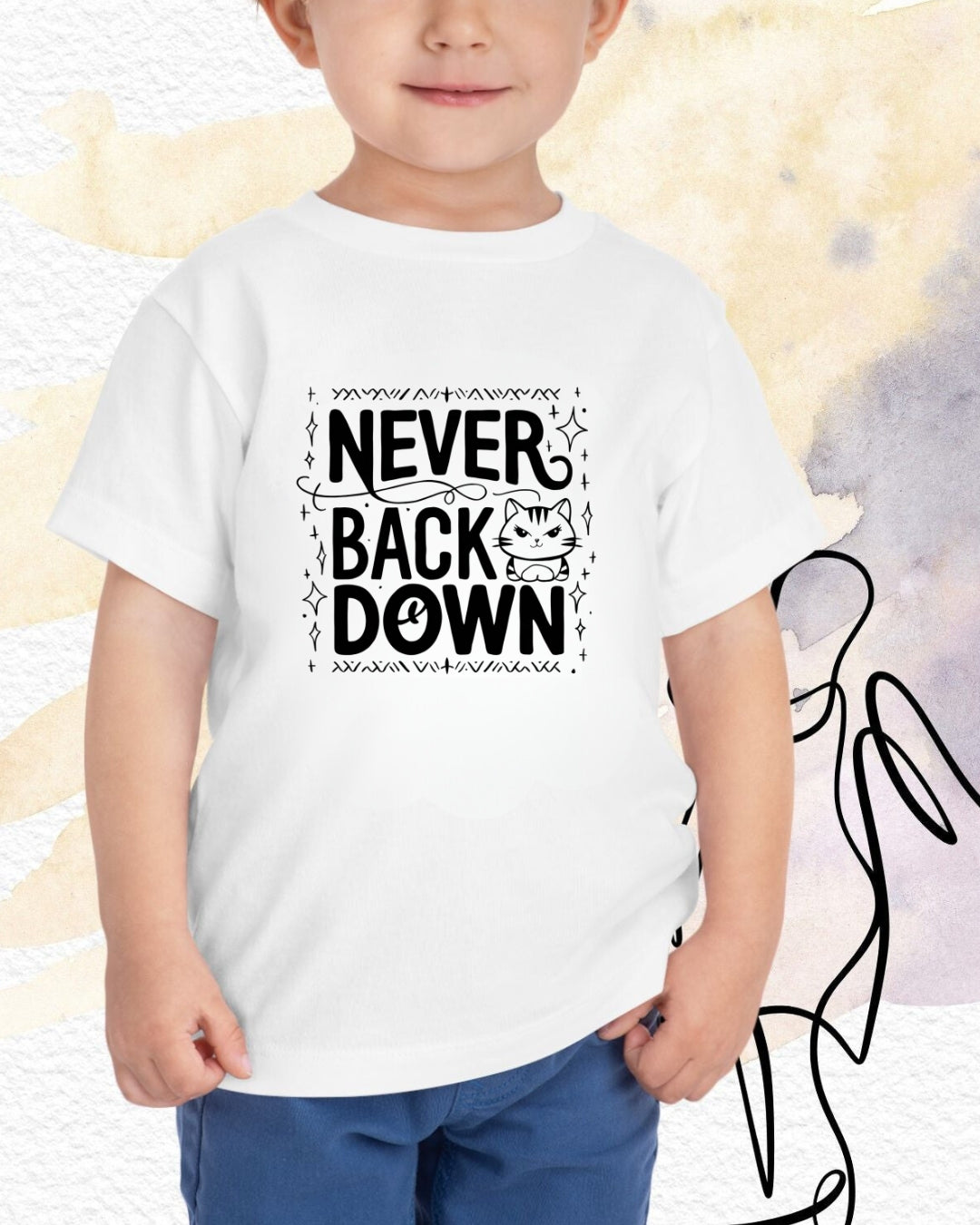 Never Back Down Infant  Cotton T-Shirt