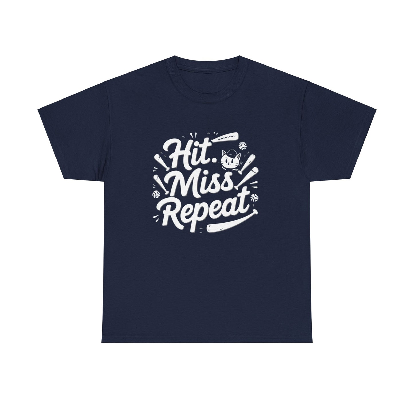 Hit Miss Repeats Baseball Crew Neck Tee