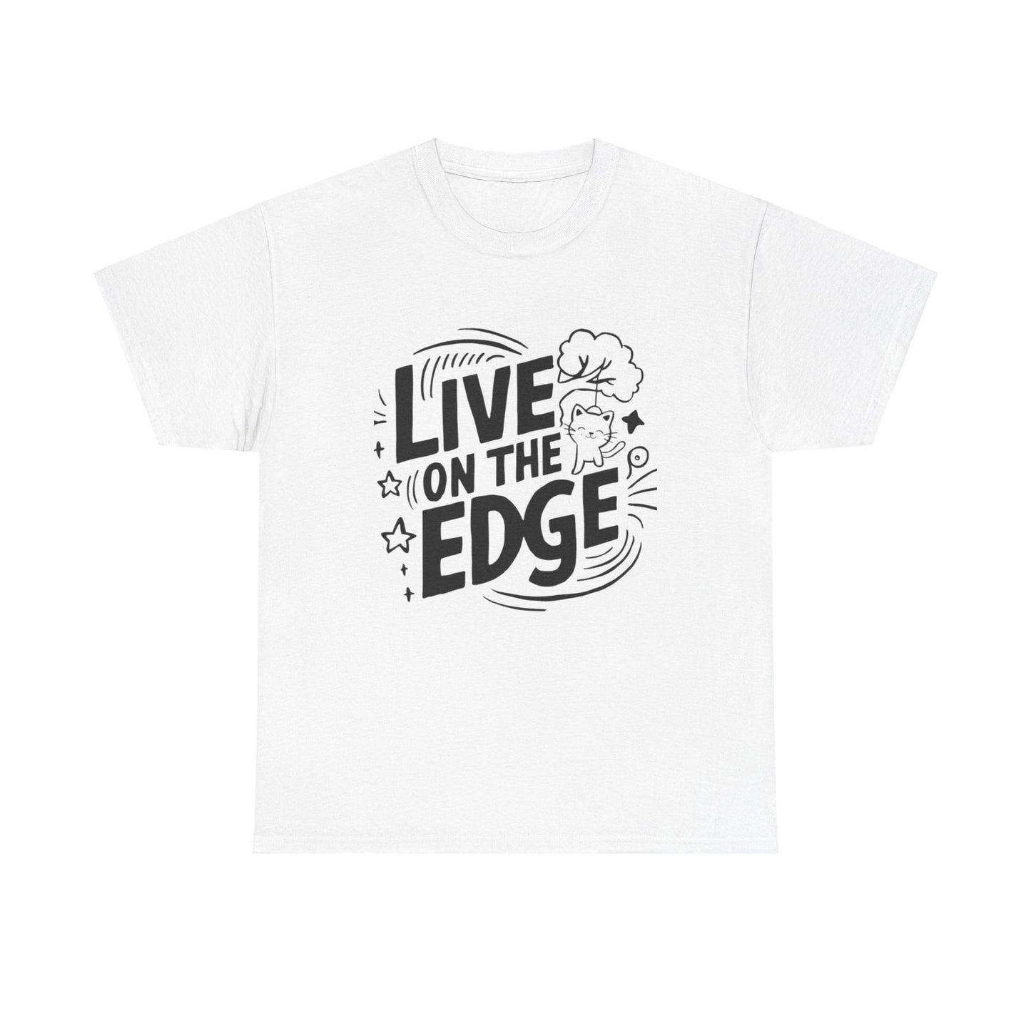 Live On The Edge Idiom Cotton T-Shirt