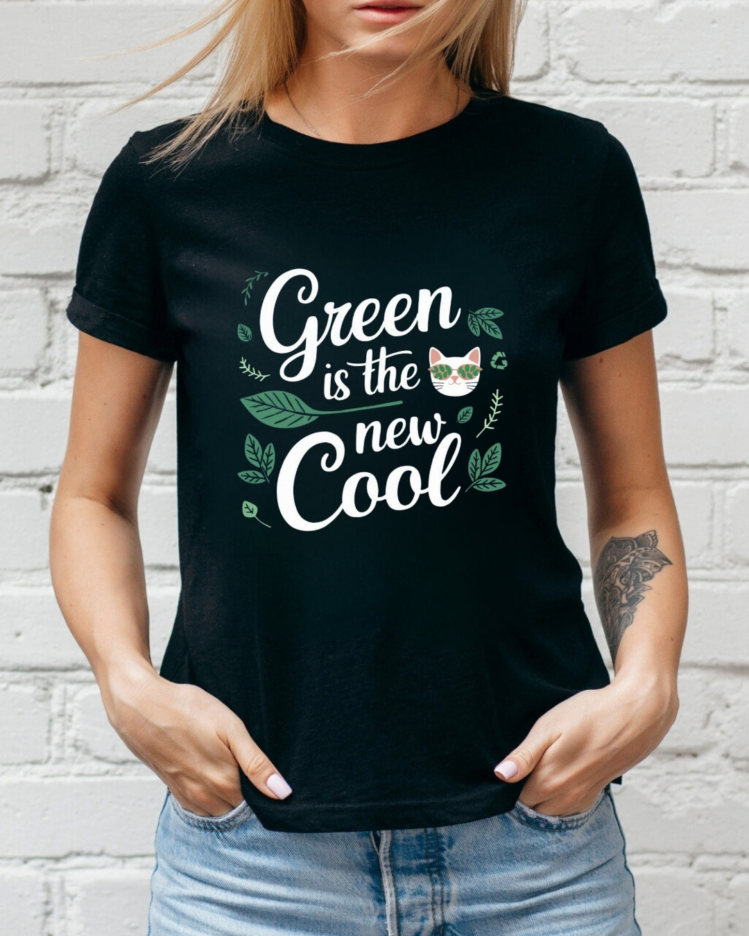 Green Is The New Cool Nature Cotton Tee