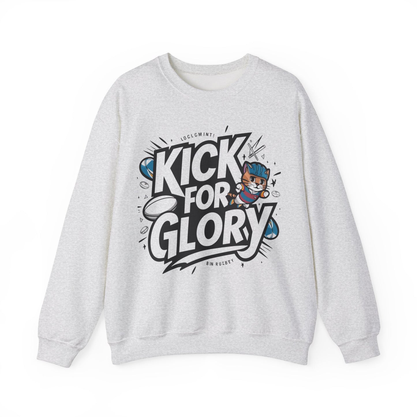 Kick For Glory Heavy Unisex Cotton Crewneck Sweatshirt