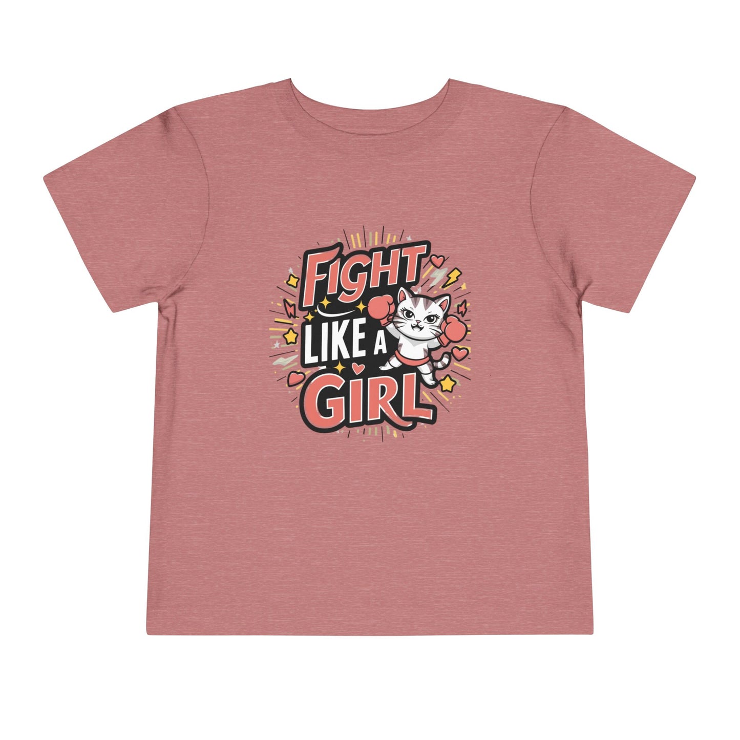 Fight Like Girl Toddler Cotton T-Shirts