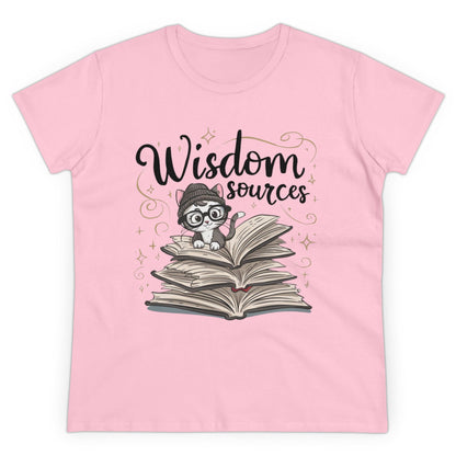 Womens Tees Wisdom Sources Grandma Shirts Tops Short Sleeve Regular Fit Cotton Funny Cat Graphic Tshirts