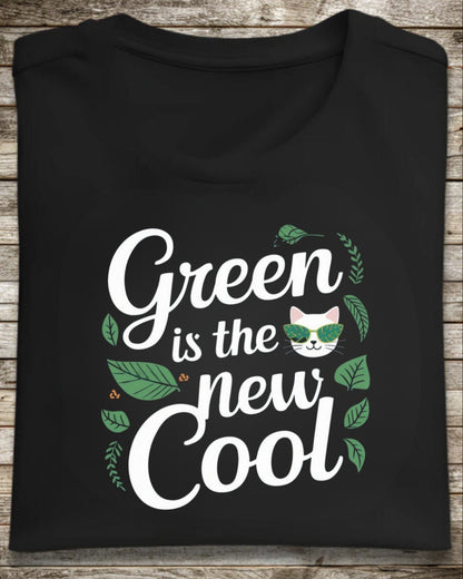 Green Is The New Cool Cotton Tshirts