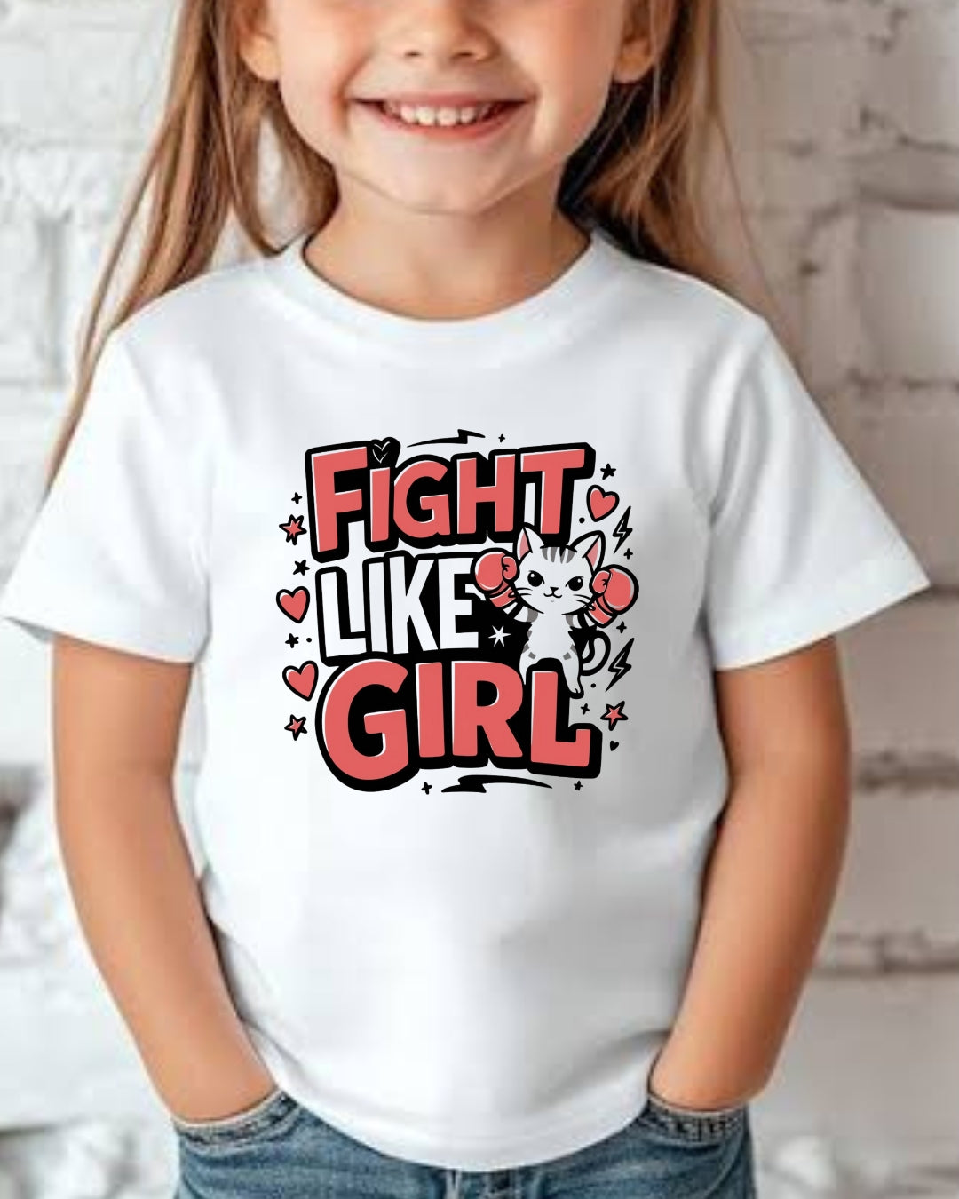 Fight Like Girl Infant Cotton T-Shirt