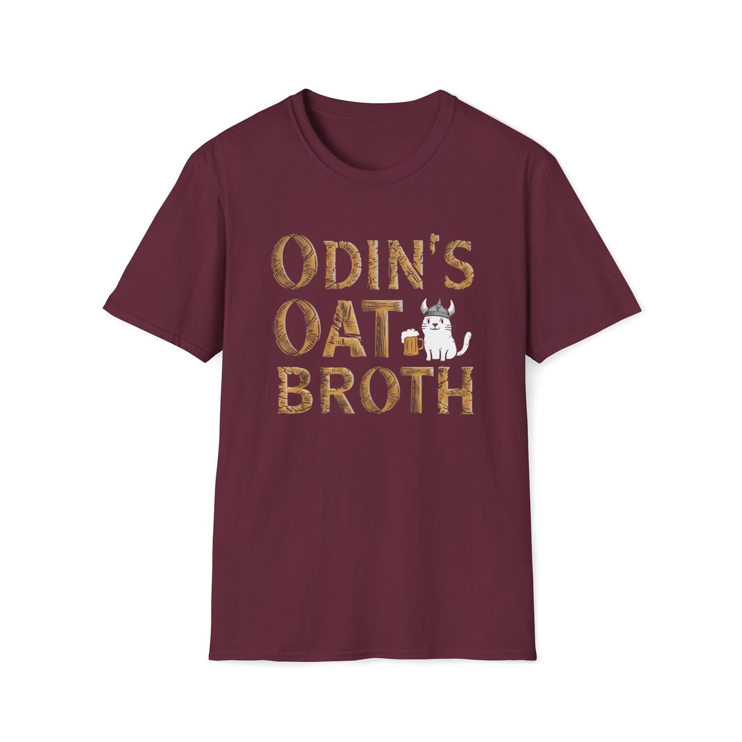 Odin Oat Broth Cotton Crew Neck Men Tshirt