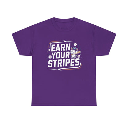 Earn Your Stripes Baseball Crew Neck Tee