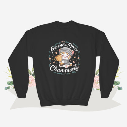 Cuddle Companion Youth Crewneck Sweatshirt